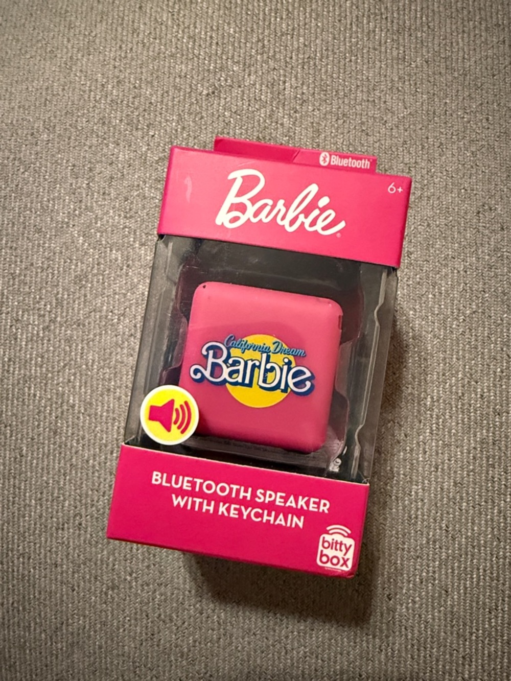 NWT Barbie Bitty Box Mini Bluetooth Speaker